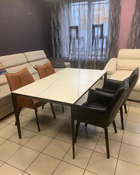 Стол Halden 180х90 см белая керамика