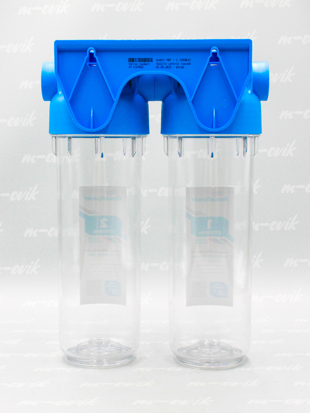 Аквабрайт 10" SL 3/4", Двойной магистральный фильтр (АБФ-2 3/4)