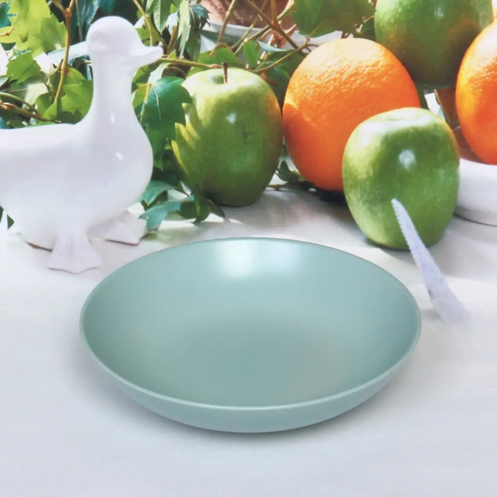 Тарелка керамическая 19*4.7см «Матовая глазурь» глубокая, нежная мята