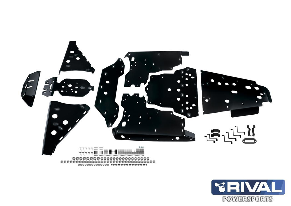 Защита днища PE комплект Rival для BRP CAN-AM Maverick R X RS (2024-)