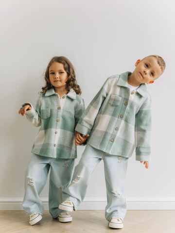 Теплая рубашка, Мятный