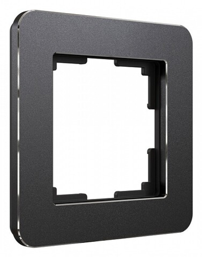Рамка на 1 пост Werkel Platinum (черный алюминий) W0012608