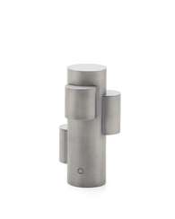 Переносная настольная лампа Adrina из светло-серого металла