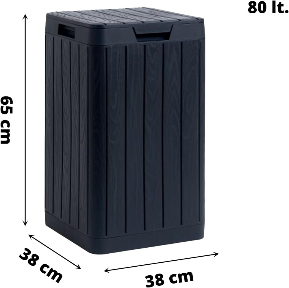 Мусорный бак Toomax Rio Garden Bin antracite