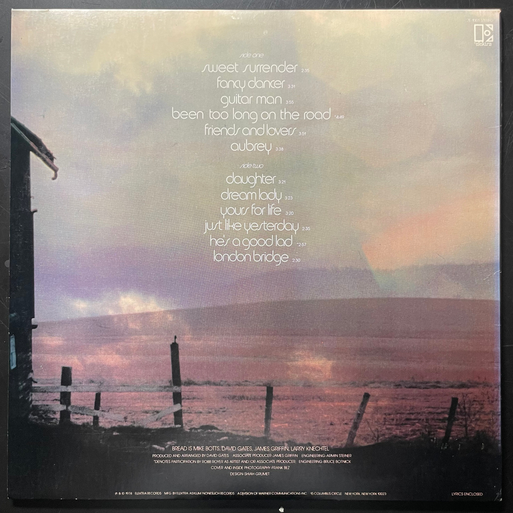 Bread ‎– The Best Of Bread Volume Two (США 1974г.)