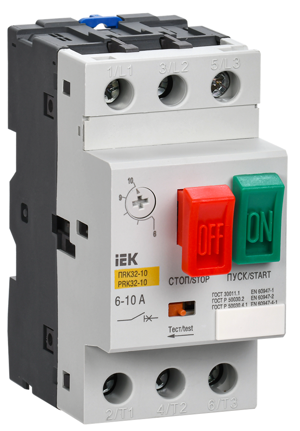 Пускатель ПРК32-10 In=10A Ir=6-10A Ue 660В IEK