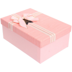 Коробка подарочная «Нежный бант» 21*14*8 см, розовый