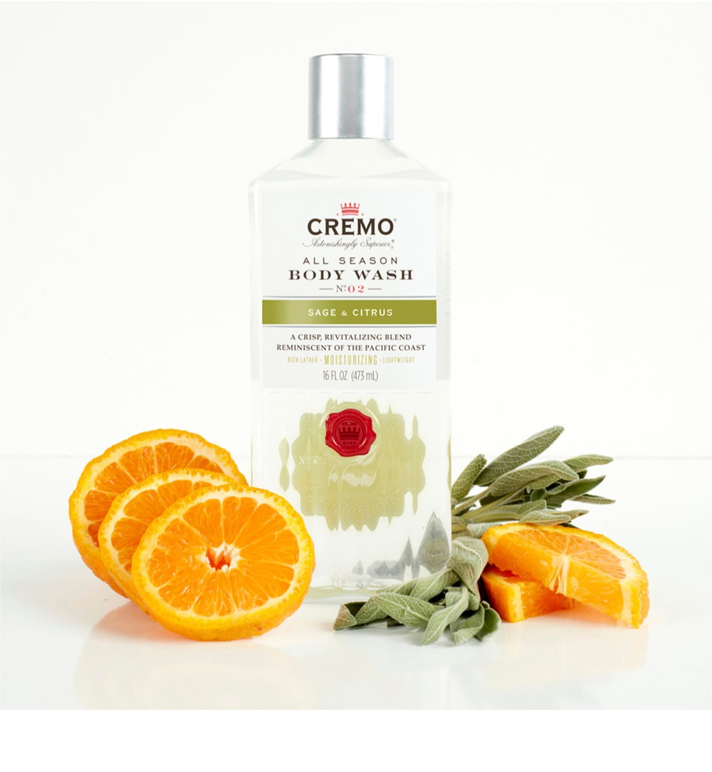 Cremo Sage and Citrus Body Wash - очищающий гель для душа /  dla mężczyzn 475  ml  / GTIN 853382004445