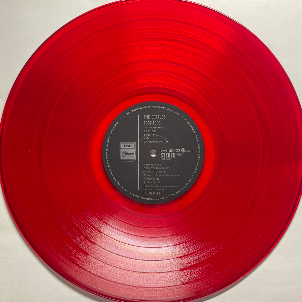 The Beatles ‎– 1962-1966 2LP (Япония 1982г.) Red