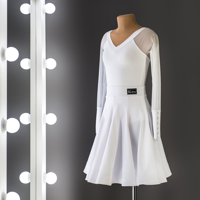 Lilia 9-01-01-C | Танцевальное платье с пуговками | Vasileva Dance