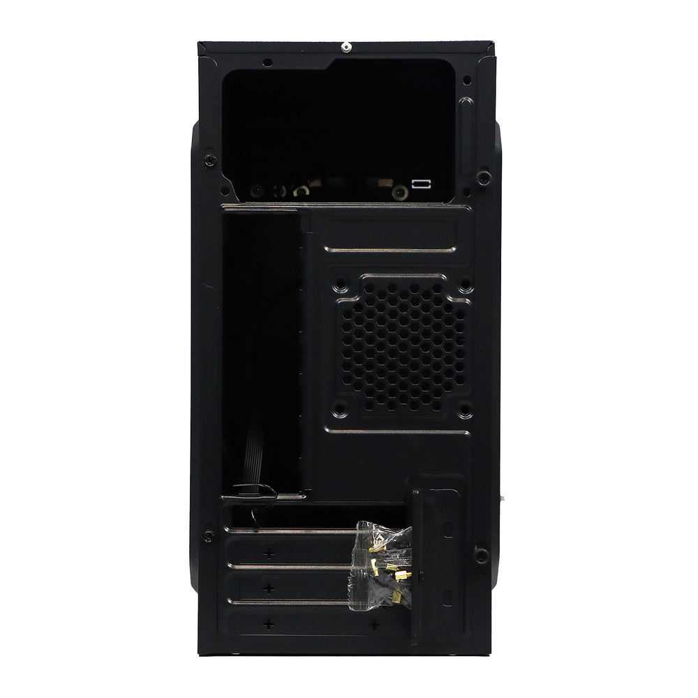 Корпус TESLA 1708BM, Без БП, mATX, чёрный, 2xUSB2 (TSL-1708-BM)