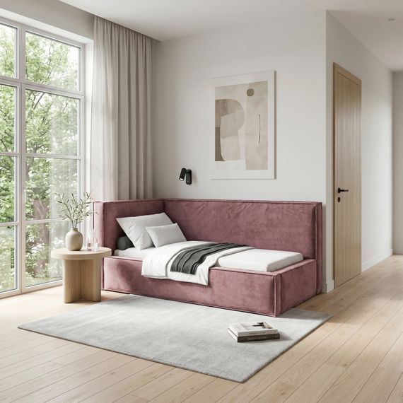 Кровать Бевер ЛЕВАЯ 120 с подъемным механизмом Небби/Nebby 220