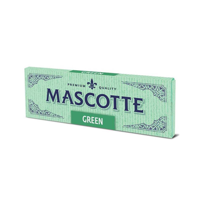 Бумага для сигарет "Mascotte" Green 17.5г/м Cut Corners 50л*50шт (Нидерланды)