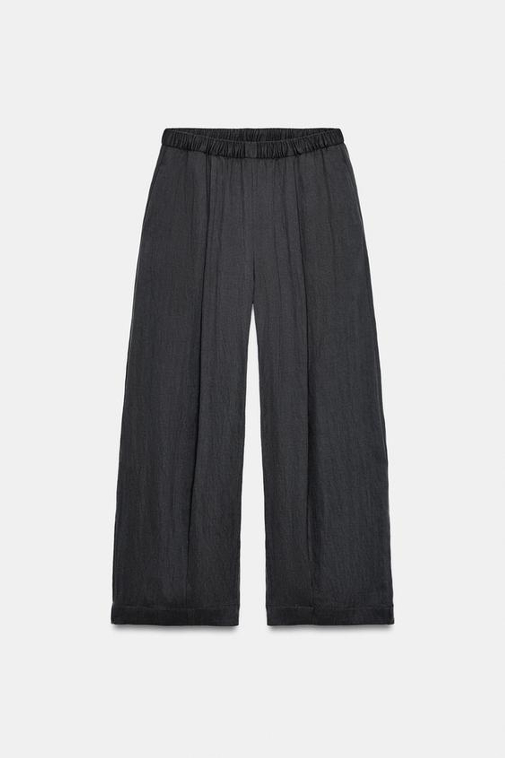 ZARA БРЮКИ BARREL — ZW COLLECTION, ТЕМНО-СЕРЫЙ