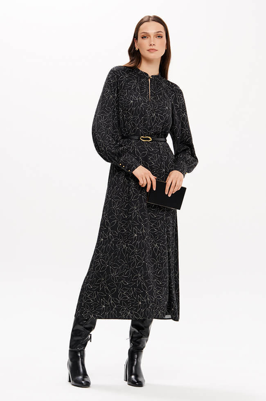51707 Платье женское (черный принт)