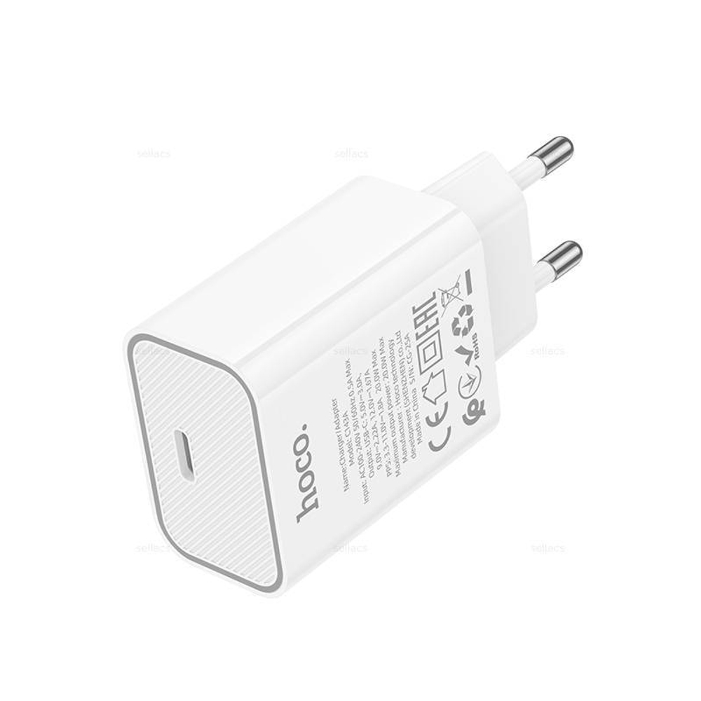 Сетевой адаптер питания HOCO C143A PD 20W (белый)