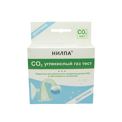 Нилпа Тест CO2 - тест для длительного измерения уровня углекислого газа в воде (дропчекер + индикатор)