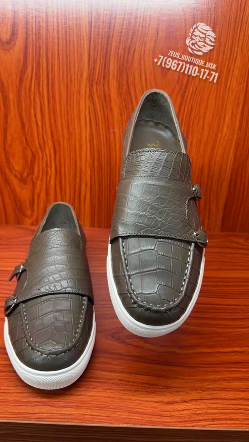 Кеды Billionaire из кожи крокодила
