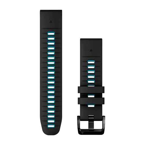 Ремешок Garmin Quickfit 22mm, Watch Band, Black/Blue Silicone
