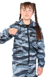 Костюм детский "Зарница" Серый камыш