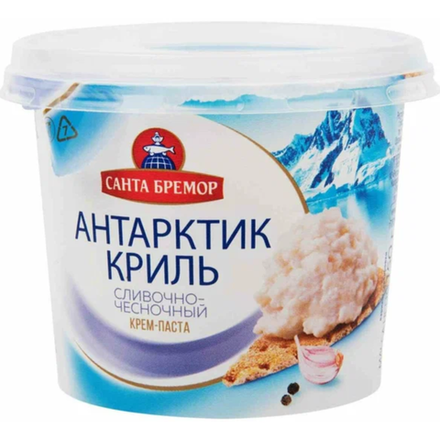 Паста Антарктик криль Санта Бремор Сливочно-чесночный 150 гр