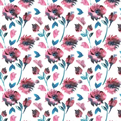 Цветы, акварель