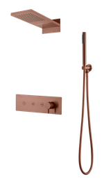 Встроенная душевая система FUSION, трехпозиционная BRUSHED BRONZE