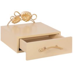 Тумба прикроватная Monstera Deliciosa (Монстера) подвесная Айвори