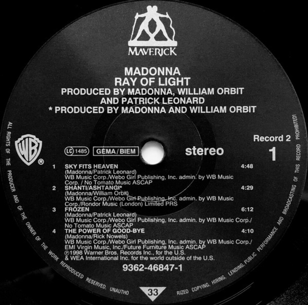 Madonna / Ray Of Light (2LP)