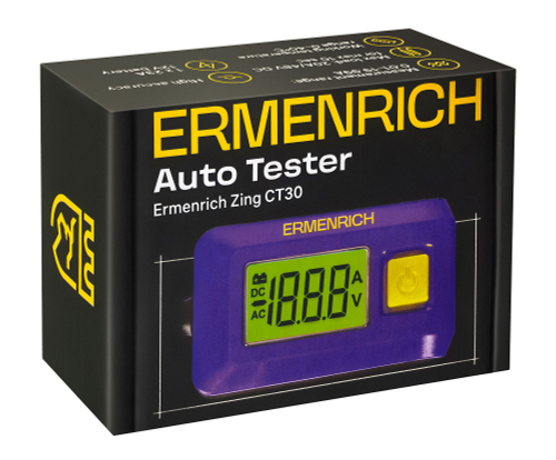 Тестер автомобильный Ermenrich Zing CT30, фиолетовый