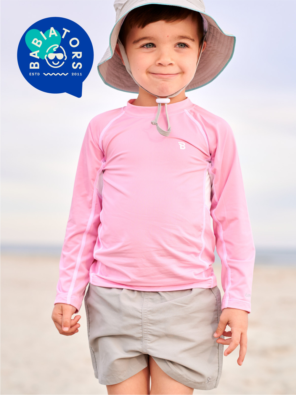 Шорты Babiators с УФ-защитой. Цвет серый