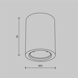Светильник потолочный Maytoni   C001CL-GU10-W