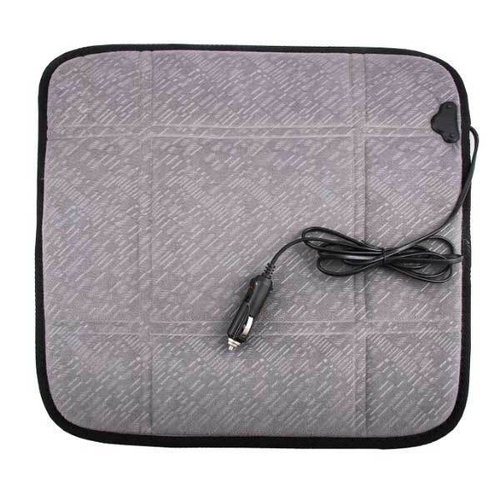 Обогрев сидений без спинки серый 12V 43х43см 2,5А-3А (SKYWAY)