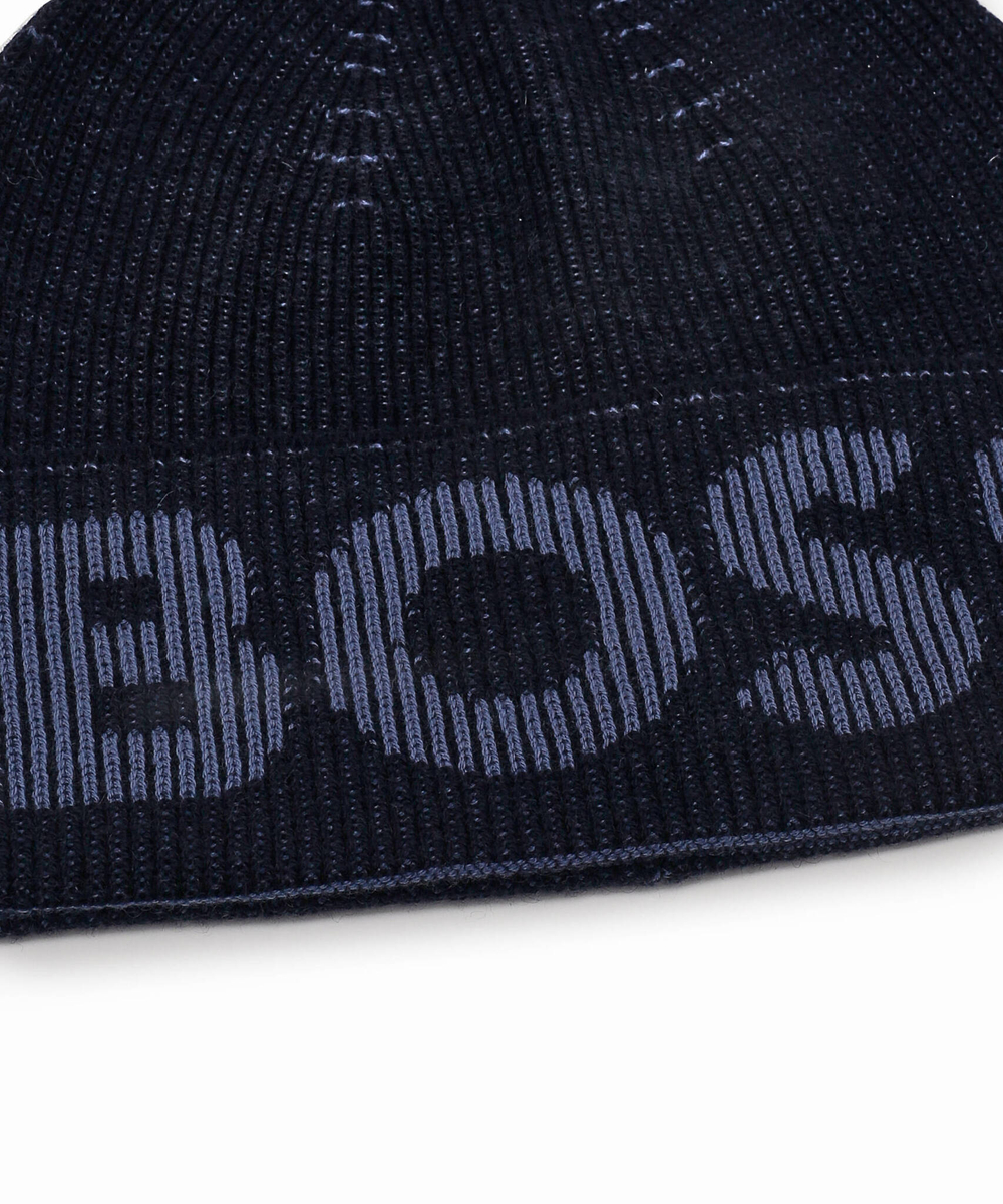 шапка lamichetto BOSS BLACK - темно-синий(50475939)