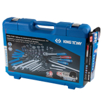 KING TONY (P7553MR03) Набор инструментов универсальный, 153 предмета, в комплекте фонарь налобный