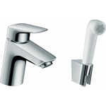 Смеситель для раковины Hansgrohe Logis 71290000 с гигиеническим душем хром