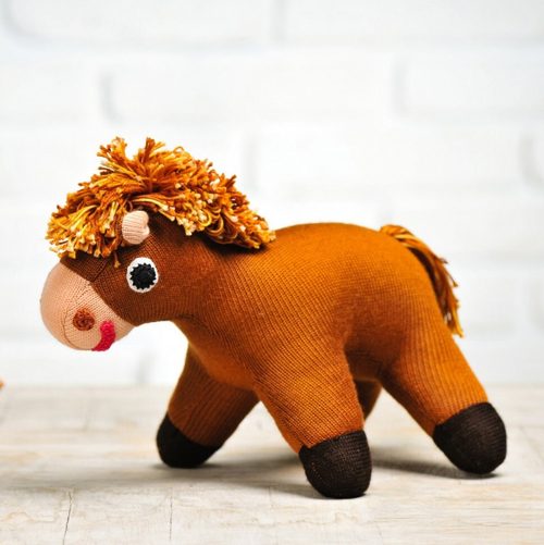 Вязаная игрушка Лошадка Каштан, Фрея