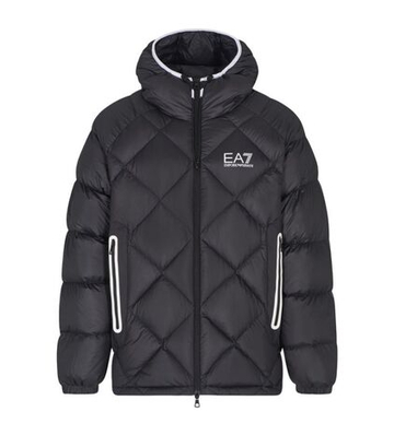 Мужская теннисная куртка EA7 Man Woven Down - black