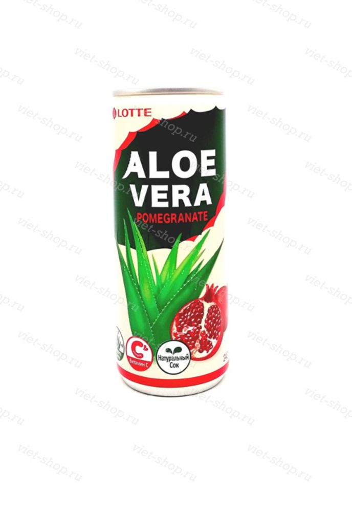 Напиток негазированный Aloe Vera Pomegranate (гранат), Lotte, Корея, 240 мл.