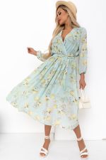 Платье Мила (мята/желтый)-48р-р Р11-1207/4 Nikol