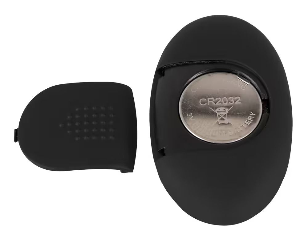 Черное виброкольцо с анальной пробкой Cock Ring with RC Butt Plug (Цвет: черный)