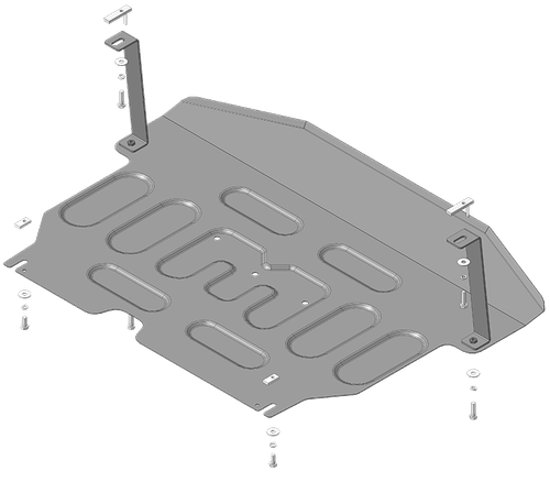 Защита стальная 2 мм Д; КПП Toyota Corolla Fielder; 2013-2018 гг. MOTODOR.72501