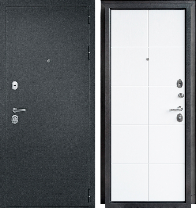 Входная дверь Рубикон-2 Белое дерево