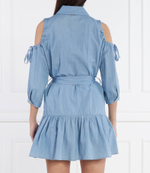 Джинсовое платье с ремешком Liu Jo - голубой(UA4092 D4695)