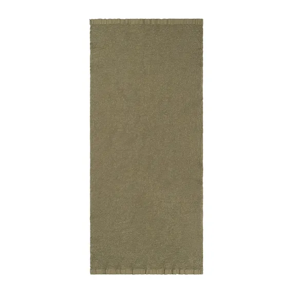 Полотенце банное из умягченной вафли цвета хаки из коллекции essential, 70x140 см
