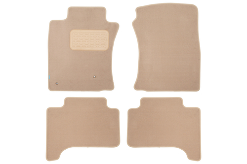 Коврики в салон Klever Premium TOYOTA Land Cruiser 120 Prado АКПП 2002-2007, 2007-2009, внедорожник , 4 шт. (текстиль, бежевые) Klever.KLEVER04480122112KH