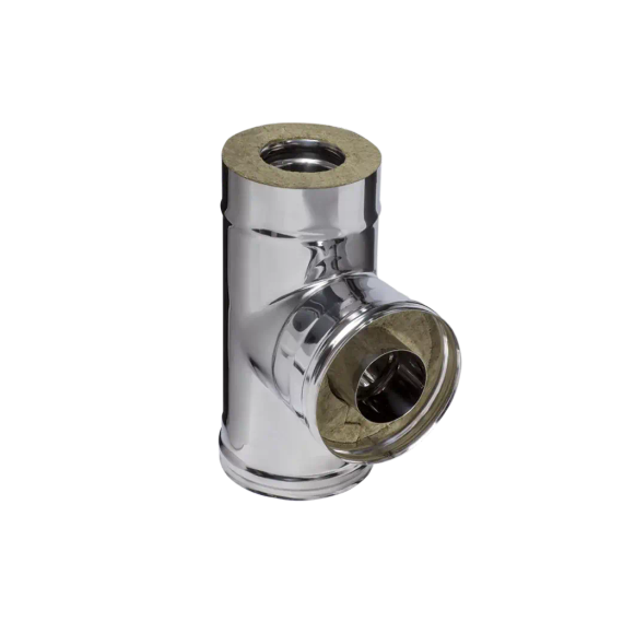 Тройник Ferrum 90 градусов DN200*280 0,8/430 сэндвич 26563