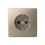 ARTGALLERY РОЗЕТКА с заземлением со шторками, 16А, механизм, быстрозажим. клем., ШАМПАНЬ