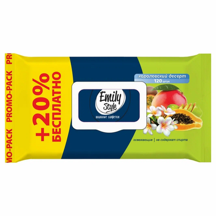 Влажные салфетки Emily Style королевский десерт 120 шт