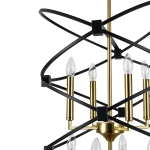 Люстра на штанге Indigo TRIONFO 10020/8R Black V000486